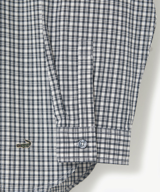 バンドカラー チェック ブラウス【オンラインショップ・一部店舗限定】