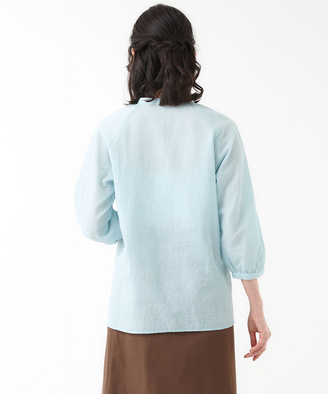 サッカー ミニギンガム ブラウス