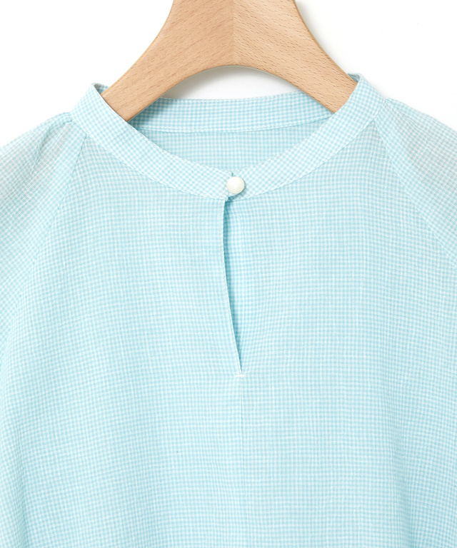 サッカー ミニギンガム ブラウス