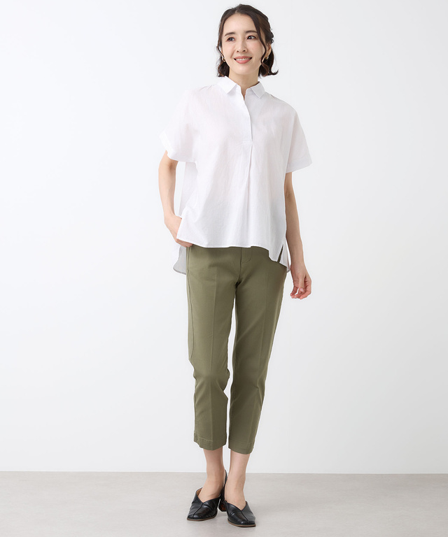 ドルマンスリーブ スキッパー ブラウス