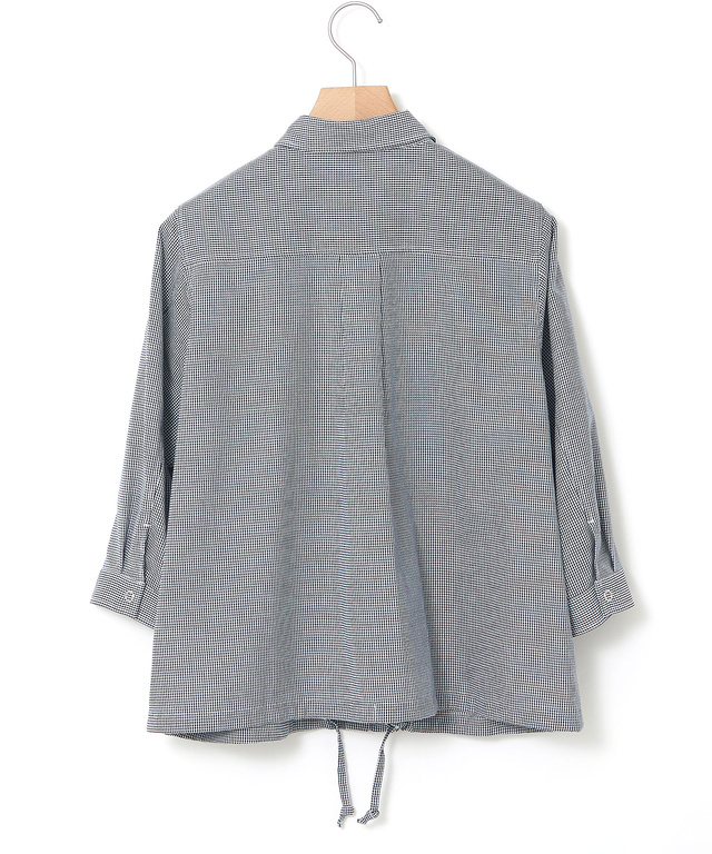 メッシュ 七分袖 ブラウス