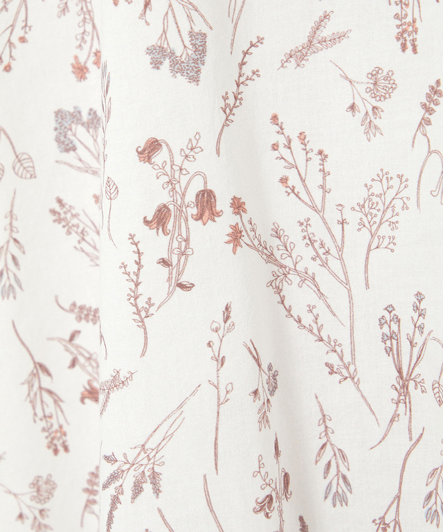 花柄 フレンチスリーブ ブラウス