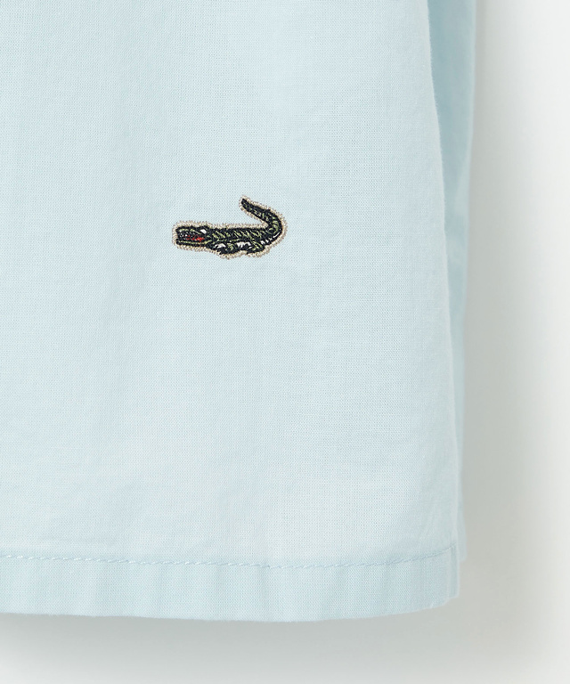 袖刺繍 オープンカラー ブラウス