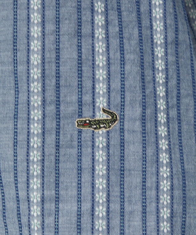 ジャカード スキッパー 七分袖ブラウス 