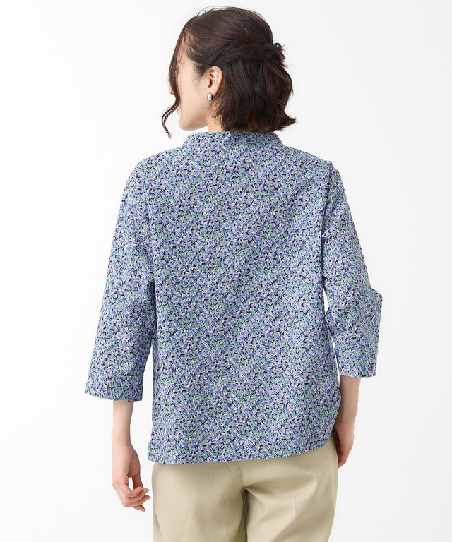 ミラクルウェーブ 花柄 ブラウス【オンラインショップ・一部店舗限定】