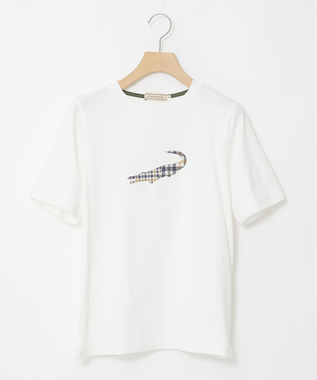 クロコダイルタータン プリント Tシャツ