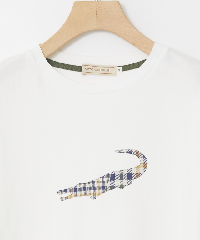 クロコダイルタータン プリント Tシャツ