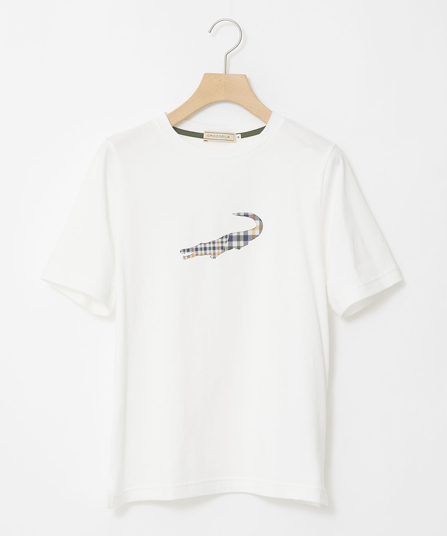 クロコダイルタータン プリント Tシャツ