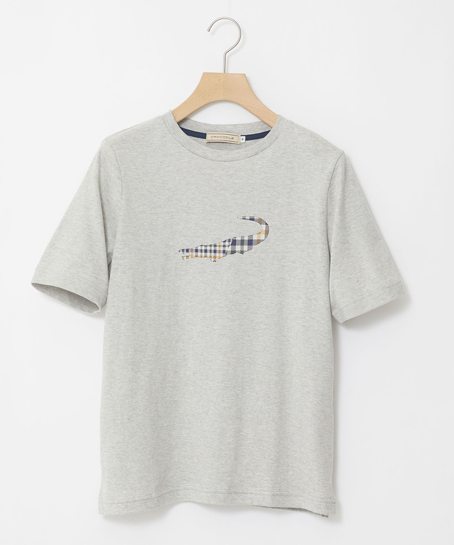 クロコダイルタータン プリント Tシャツ