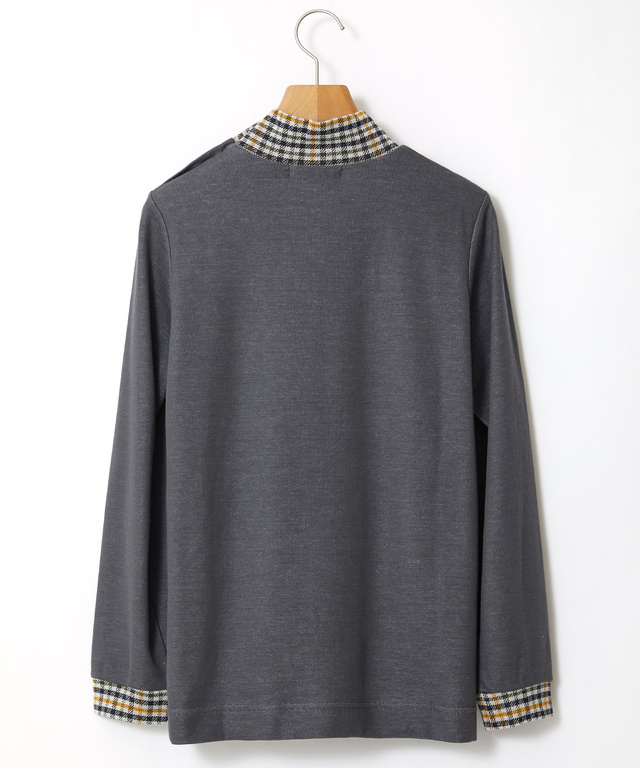 クロコダイルタータンジャカード チェック カットソー