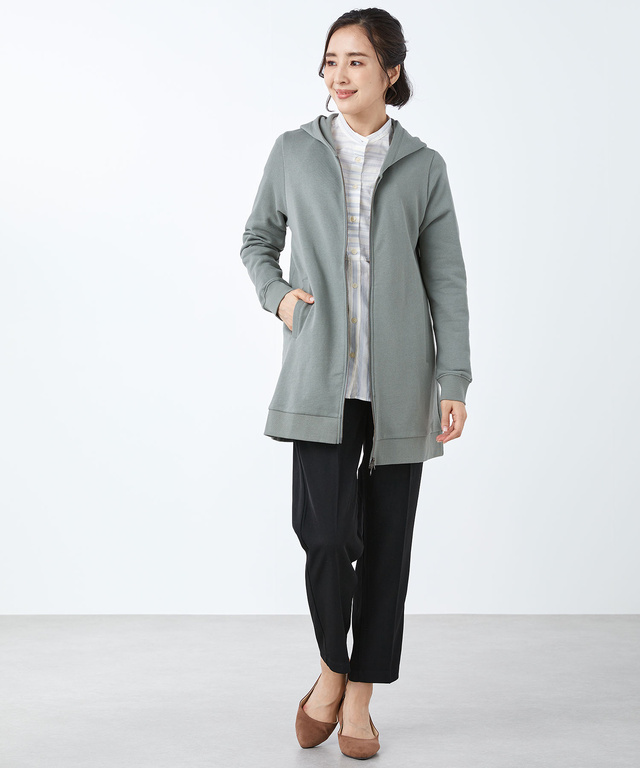 裏毛 チュニック パーカー【オンラインショップ限定】