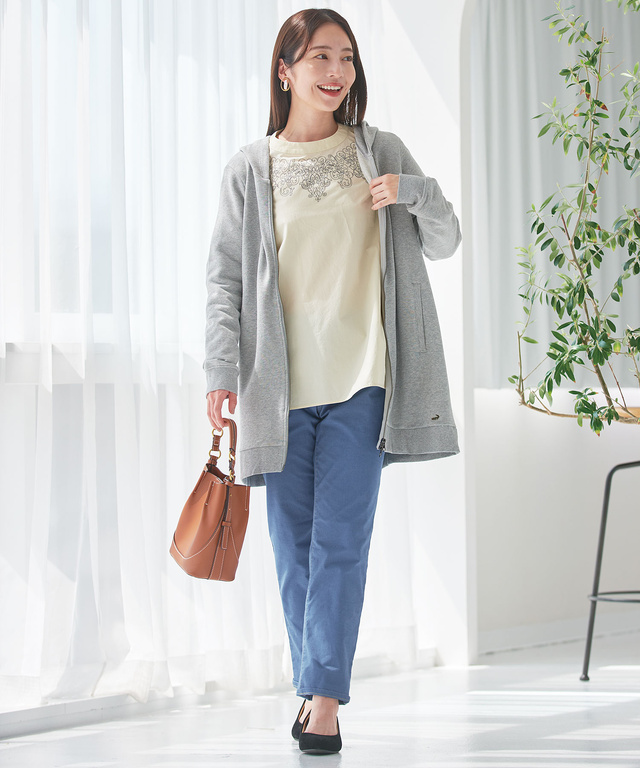 裏毛 チュニック パーカー【オンラインショップ限定】