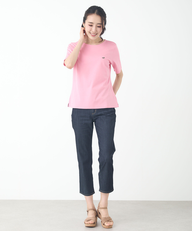 セルロースコットン クルーネック Tシャツ【吸汗速乾】