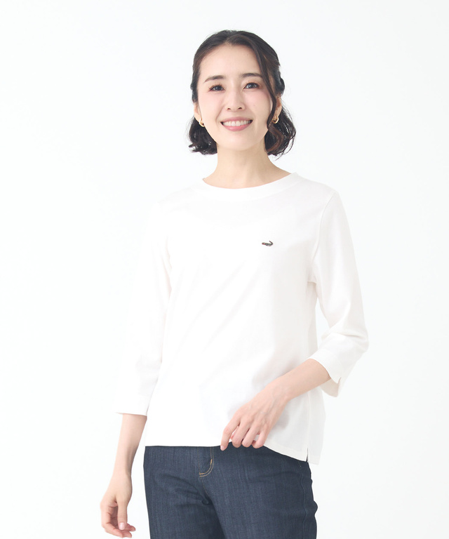 セルロースコットン 七分袖 Tシャツ【吸汗速乾】