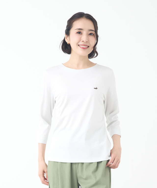 セルロースコットン 七分袖 Tシャツ【吸汗速乾】