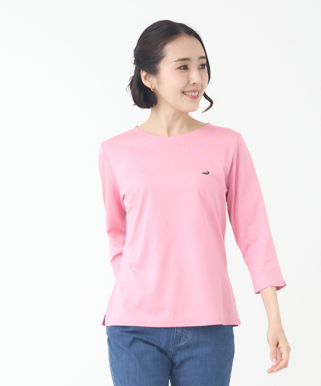 セルロースコットン 七分袖 Tシャツ【吸汗速乾】