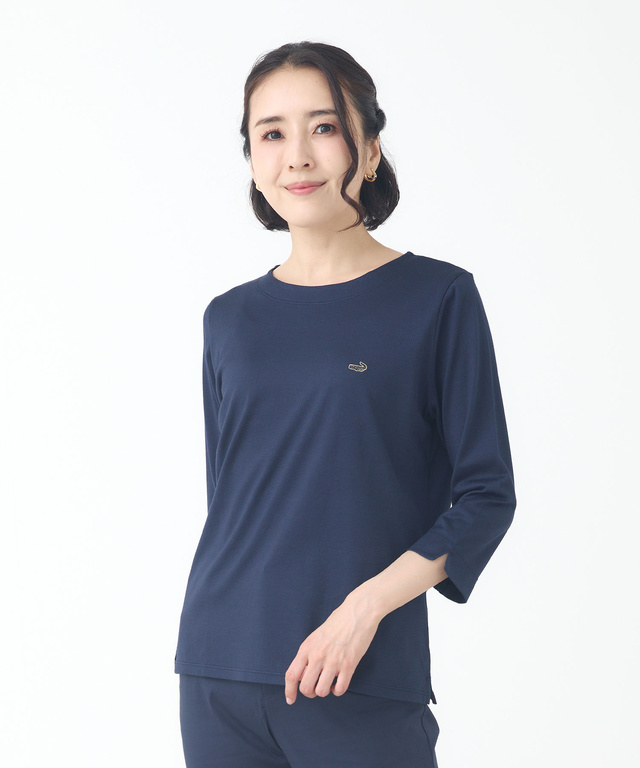 セルロースコットン 七分袖 Tシャツ【吸汗速乾】