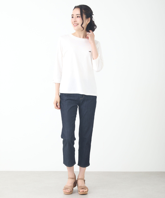 セルロースコットン 七分袖 Tシャツ【吸汗速乾】