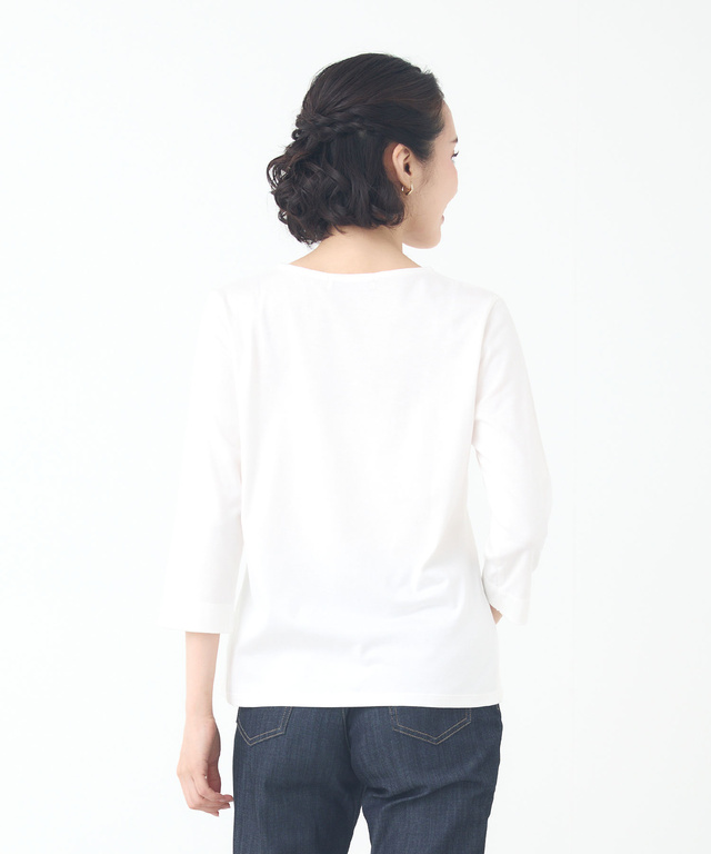 セルロースコットン 七分袖 Tシャツ【吸汗速乾】