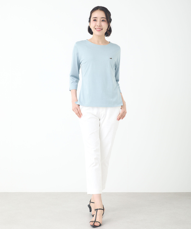 セルロースコットン 七分袖 Tシャツ【吸汗速乾】
