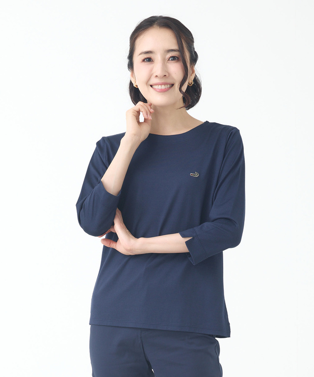 セルロースコットン 七分袖 Tシャツ【吸汗速乾】