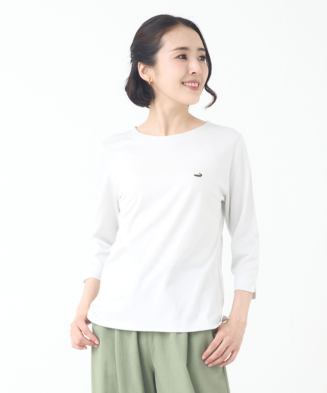 セルロースコットン 七分袖 Tシャツ【吸汗速乾】