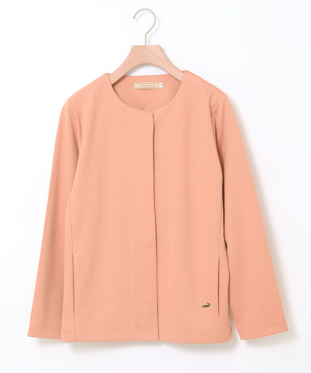 ツイル調 ノーカラー ジャケット【一部店舗限定】