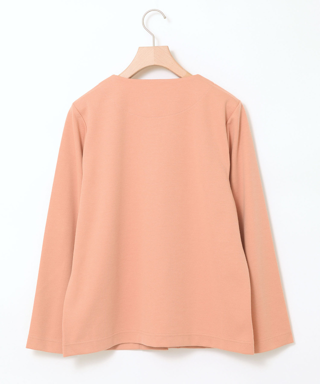 ツイル調 ノーカラー ジャケット【一部店舗限定】