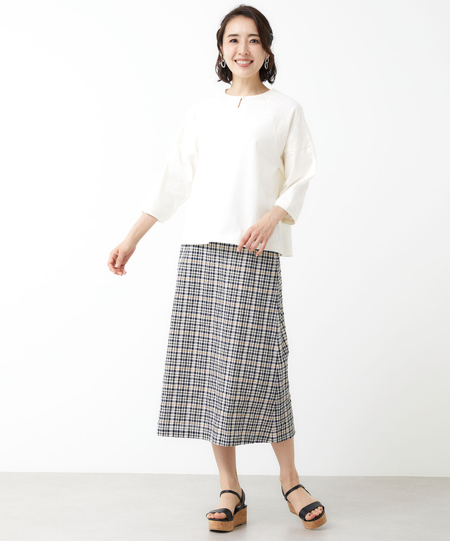 シャツドッキング 刺繍 カットソー