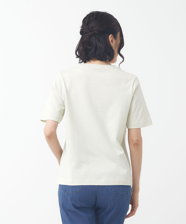 コットン モチーフプリント Tシャツ