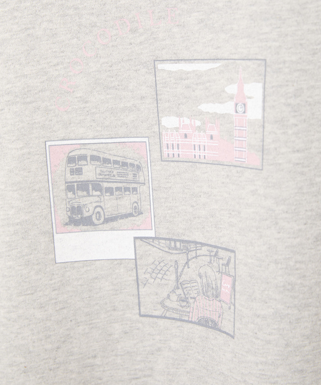 コットン モチーフプリント Tシャツ