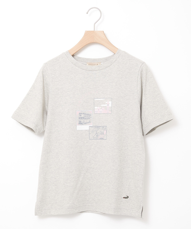 コットン モチーフプリント Tシャツ