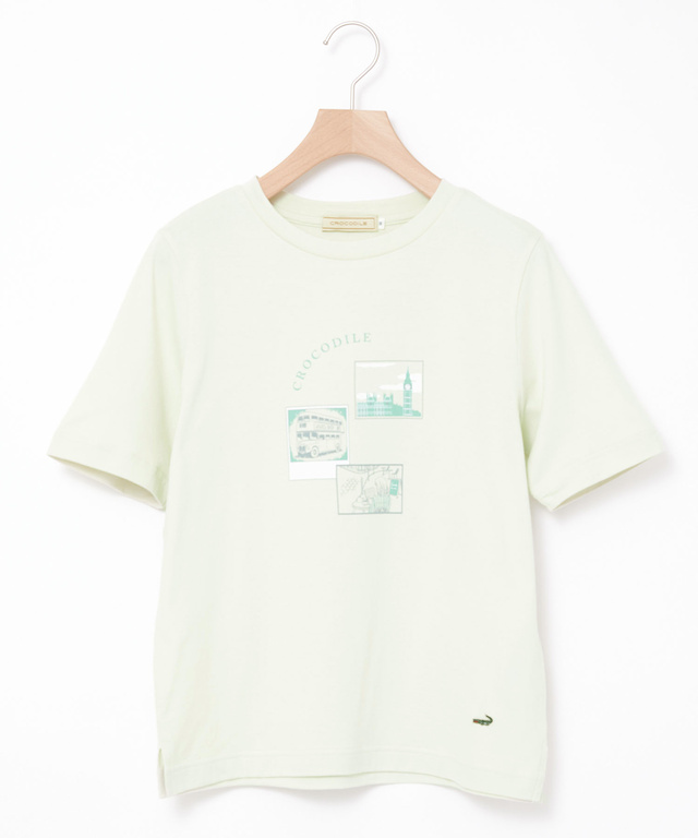 コットン モチーフプリント Tシャツ