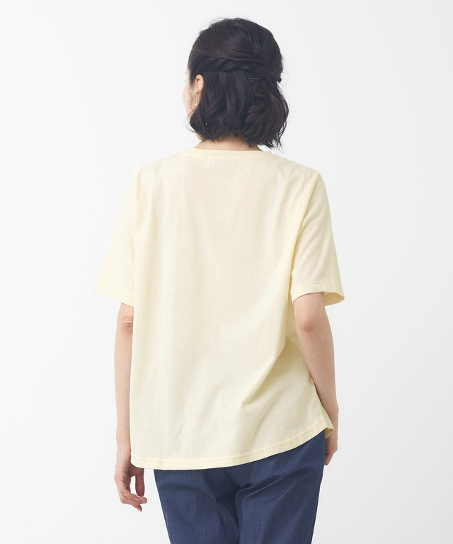 小花柄 プリント Tシャツ