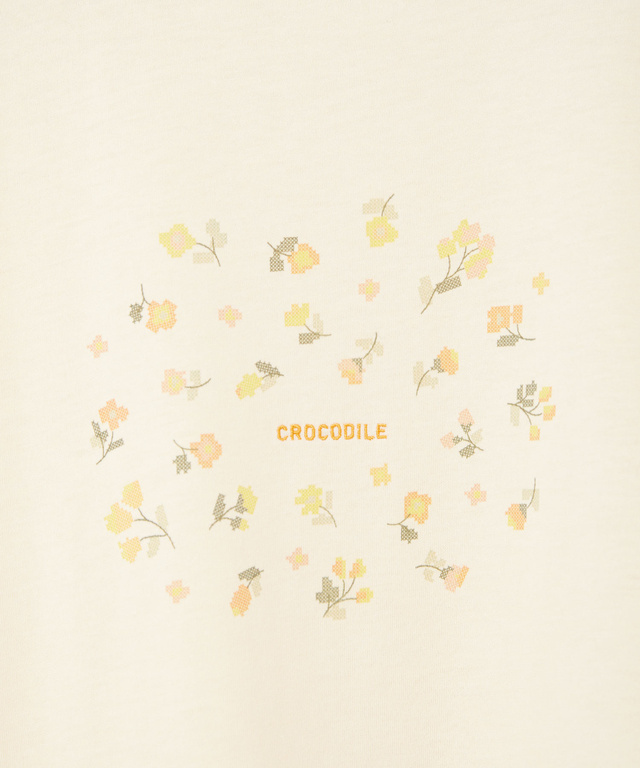 小花柄 プリント Tシャツ