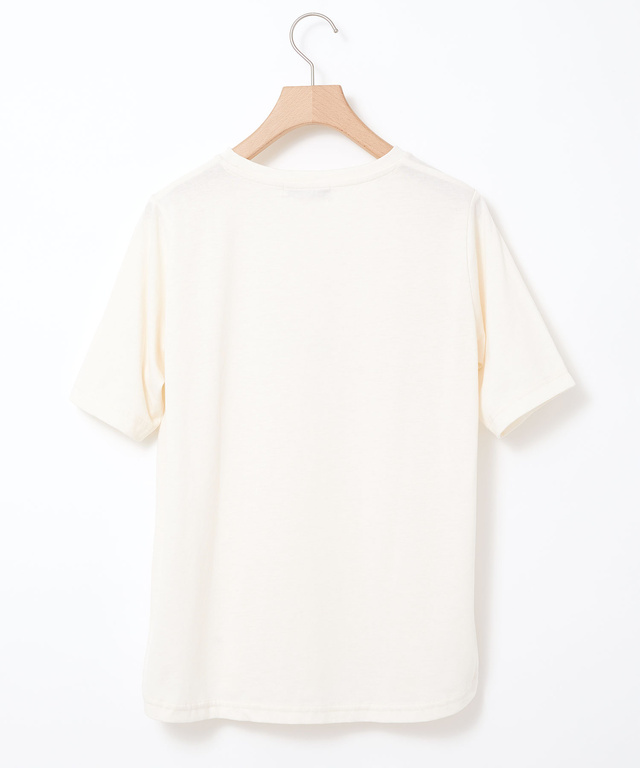小花柄 プリント Tシャツ