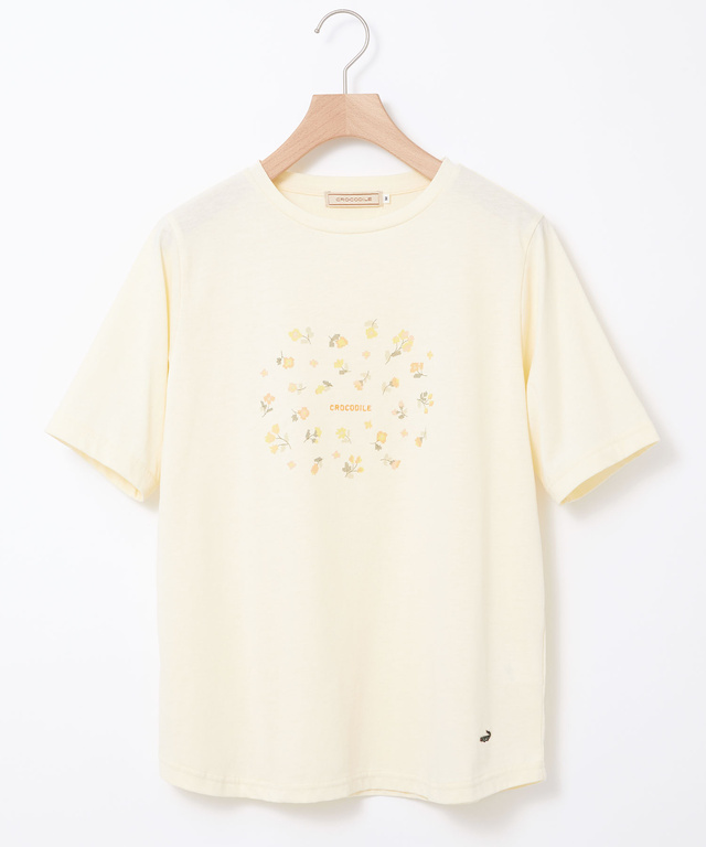 小花柄 プリント Tシャツ