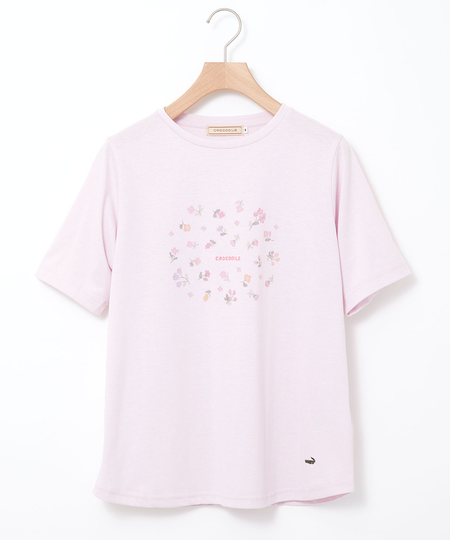小花柄 プリント Tシャツ
