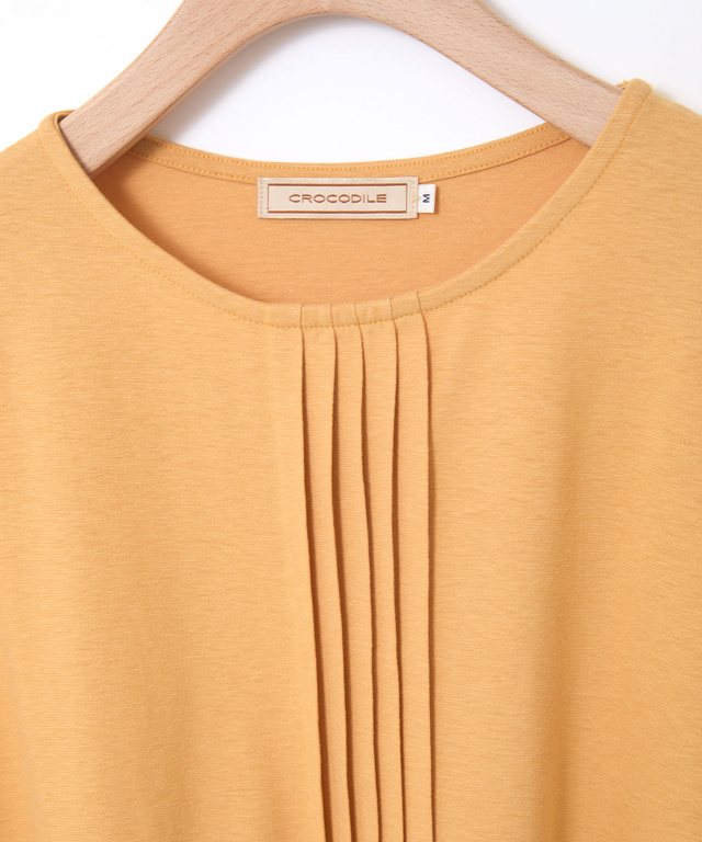 スノーリネン ピンタック プルオーバーTシャツ【接触冷感】