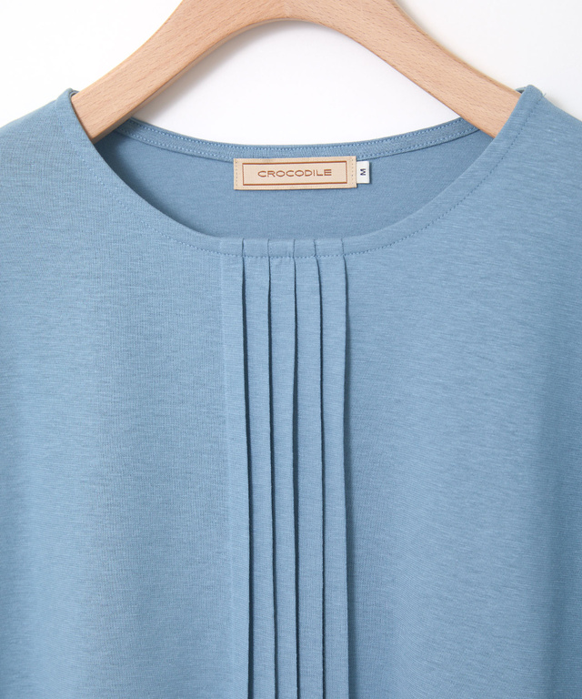 スノーリネン ピンタック プルオーバーTシャツ【接触冷感】