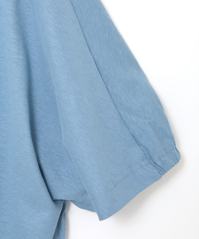 スノーリネン ピンタック プルオーバーTシャツ【接触冷感】