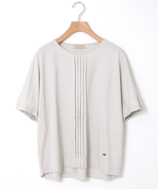 スノーリネン ピンタック プルオーバーTシャツ【接触冷感】