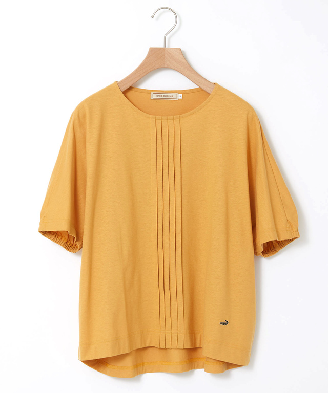 スノーリネン ピンタック プルオーバーTシャツ【接触冷感】