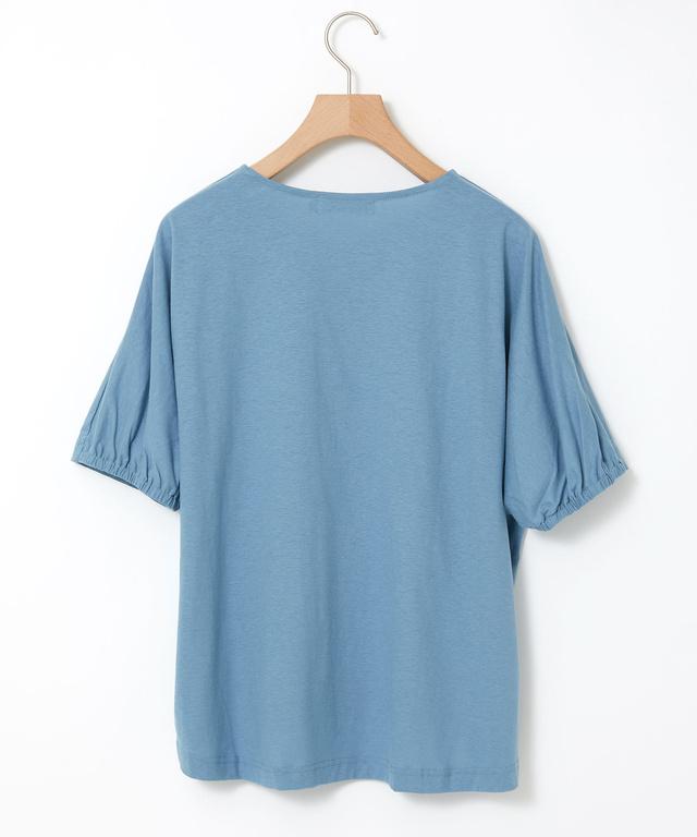 スノーリネン ピンタック プルオーバーTシャツ【接触冷感】