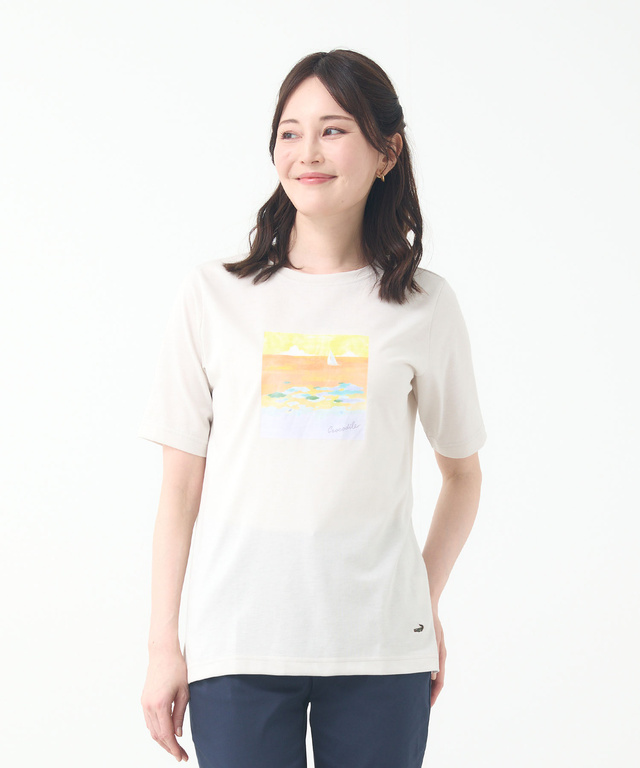 モチーフプリント Tシャツ