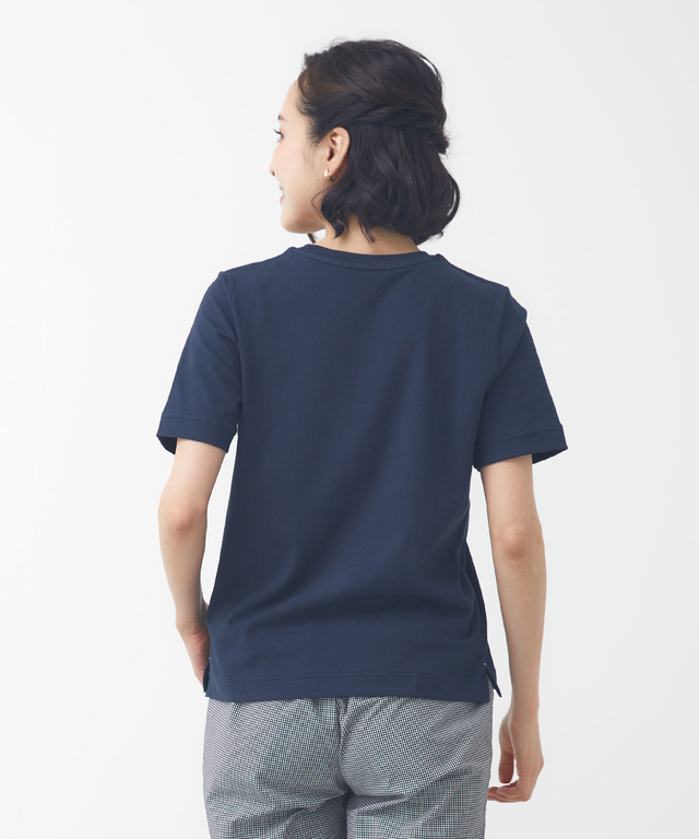 プレーティング天竺 ロゴプリント Tシャツ【一部店舗限定】