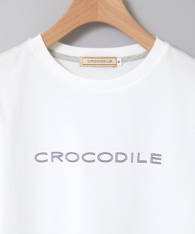 プレーティング天竺 ロゴプリント Tシャツ【一部店舗限定】