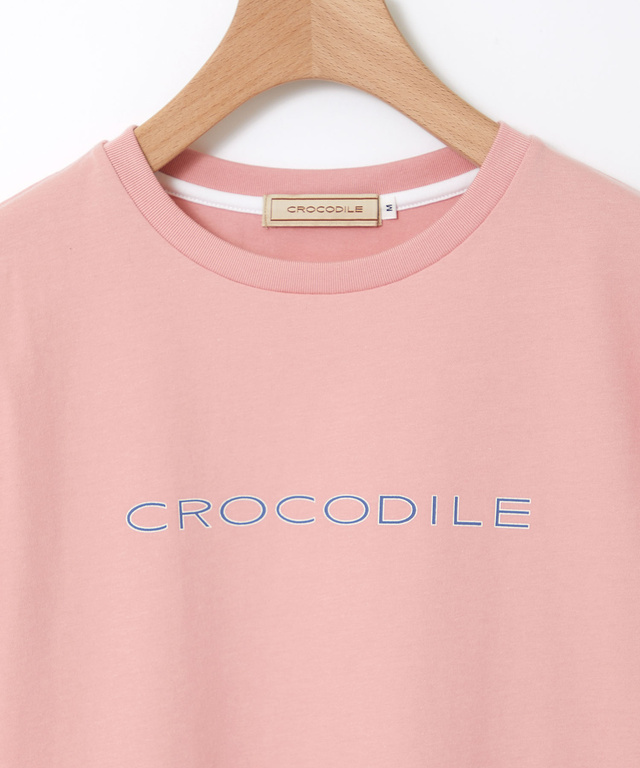 プレーティング天竺 ロゴプリント Tシャツ【一部店舗限定】