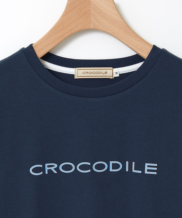 プレーティング天竺 ロゴプリント Tシャツ【一部店舗限定】