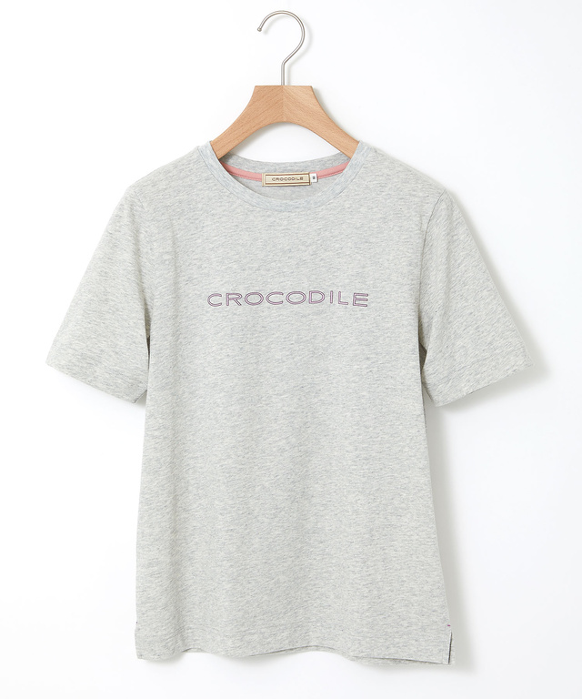 プレーティング天竺 ロゴプリント Tシャツ【一部店舗限定】